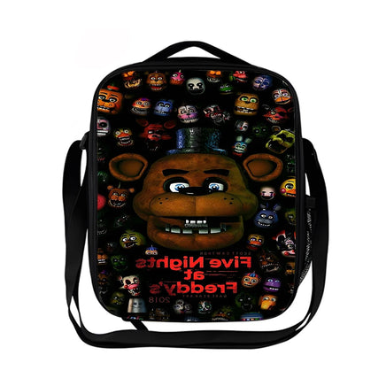 Game F-five N-nights at F-freddy's Child School Backpack with Lunch Bags ,Pencil Bags ,School Bags for Boys Girls XHOO3-CB-0101-A8