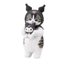 Cat Figure Cross-Dressing Doll Hello Kitty Kuromi Hanyodon Anime Action Figure Halloween Decoration Kuromi
