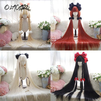 OLACARE Synthetic Super Long Curly Lolita Wig With Bangs 120cm Blonde White Pink Cute Fake Hair Women Halloween Cosplay Wigs