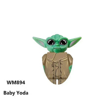 Star Wars Mandalorian Mini Robot Figure Toy - Han Solo, C-3PO, Leia, Darth Vader, Boba Fett Blocks WM894