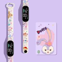 Latest Cartoon Watch Pochaco Cinnamoroll Electronic Watch Smart Bracelet Black Rice Anime Character Student Watch a003
