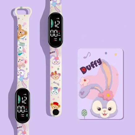 Latest Cartoon Watch Pochaco Cinnamoroll Electronic Watch Smart Bracelet Black Rice Anime Character Student Watch a003