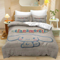 Cute Cinnamoroll Bedding Sets Comforter Quilt Bed Cover Duvet Cover Pillow Case 2-3 Pieces Sets Kids Adult Size Home Decor Lusy Store