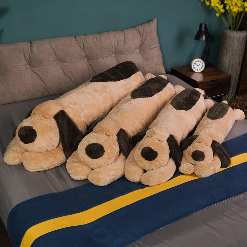 Lusy Store LLC Huge Soft Body Long Dog Plush Pillow Stuffed Animal Home Decoration Sofa Cushion Children Girl Plush