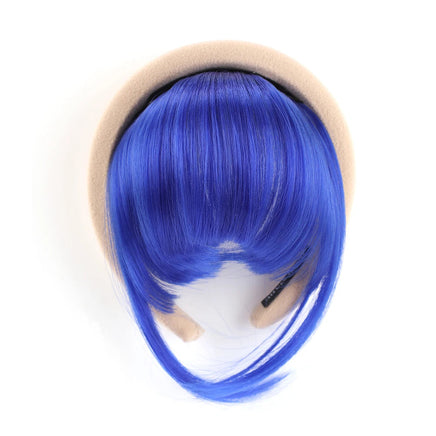 Front Hair Bangs Hair Synthetic Extensions With Magic Paste hair Bands Bangs Wigs Synthetic Wigs Headband for Halloween 61C 6inches CHINA
