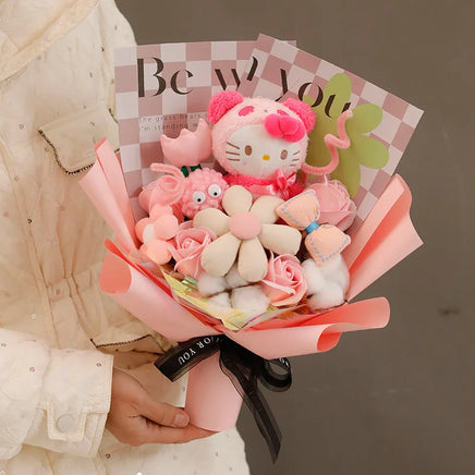 Kuromi Bouquet Cinnamoroll My Melody Hello Kitty Cute Valentine's glow Birthday Gift Style 3