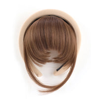 Front Hair Bangs Hair Synthetic Extensions With Magic Paste hair Bands Bangs Wigs Synthetic Wigs Headband for Halloween 12C 6inches CHINA