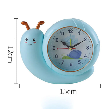 Children's Cute Alarm Clock Cartoon Snail Small Bedroom Home Wall Decor Hanging Table Clock LC04A