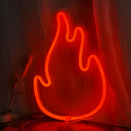 Halloween Bat Spirit LED Neon Wall Decor for Party Gift - Terrifying Atmosphere - USB or Battery Powered Flame Red 0-5W
