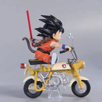 Lusy Store LLC Dragon Ball Z Figures Locomotive Series Pvc Statue Collectible Motorcycle Roshi Goku Model Decor Action Figure
