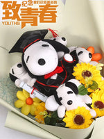 Snoopy Plush Bouquet Cute Doll Flower Puppy Graduation Gift
