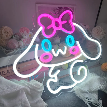Lusy Store LLC Sanrio Neon Sign Kawaii Anime Room Decor Lights for Girl's Room Neon Sign