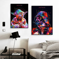 Decoration Poster Star Wars Movie Canvas Painting Graffiti Mural Kids Room Art Picture Print Modern Home Wall Decor Gifts