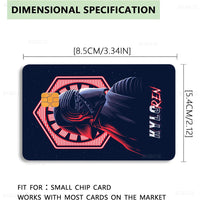 Amine S-Star-W-Wars Anime Cartoon Bear Skin Sticker Film Tape Case For Big Credit Debit Card Front Side Lusy Store