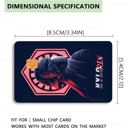 Amine S-Star-W-Wars Anime Cartoon Bear Skin Sticker Film Tape Case For Big Credit Debit Card Front Side Lusy Store