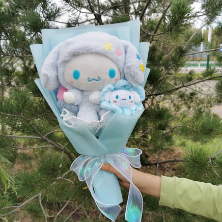 Kuromi Flower Bouquet Cinnamoroll My Melody Hello Kitty Plush Gifts 2