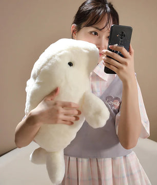 Lusy Store LLC Manatee Stuffed Animal – Soft & Lifelike Plush Toy – 16in/20in (40cm/50cm) – Lusy Store Stuffed Animal