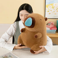 Lusy Store LLC Snot Capybara Plush Toy Kawaii Simulation Animal Cute Plush Soft Stuffed Doll Throw Pillow Large Size Gift Plush