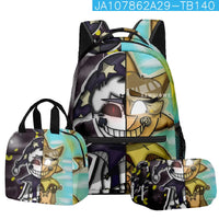 Trendy Popular Novelty sundrop FNAF 3D Printed 3pcs/Set student School Bags Travel Notebook Backpack Lunch bag Pencil Case Lusy Store