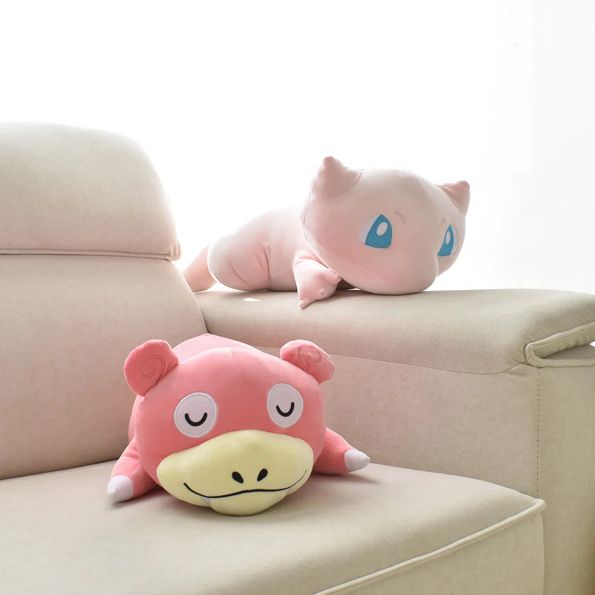 Lusy Store LLC Pokemon Sleep Slowpoke Plush Toy Cartoon Soft Throw Pillow Big Size Stuffed Children Gifts Plush