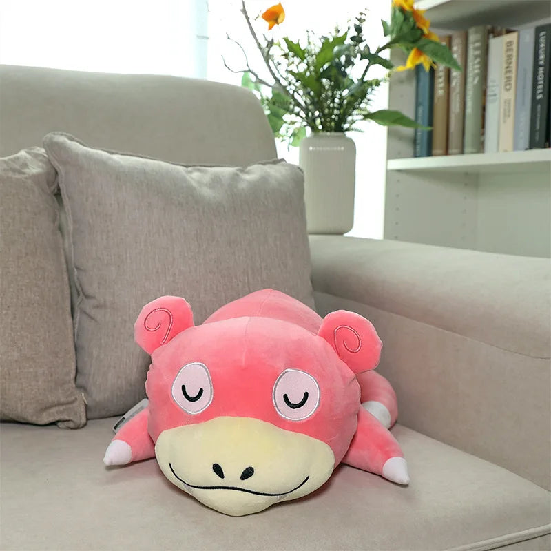 Lusy Store LLC Pokemon Sleep Slowpoke Plush Toy Cartoon Soft Throw Pillow Big Size Stuffed Children Gifts Plush