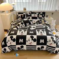 Disneys Cartoon Bed Sheets Set Stichs Mickeys Bedding Set Toys Story Duvet Cover Pillowcase Donalds Bed Sets Queen King Size 4