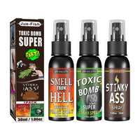 6pcs-1pcs 30ml Halloween Props Liquid Fart Spray Non Toxic Stink Bomb Ass-Smelly Stinky Gas Prank Toy Joke Party Supplies 3PCS flavors