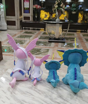 Lusy Store LLC Vaporeon Pokemon Sylveon Large Plush Toys Nime Doll Cute Ornament Stuffed Pillow Pokemon Gift Plush