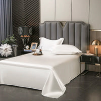 High End Satin Sheets, Soft And Comfortable Solid Color Sheets, Luxurious Single And Twin Bed Sheets