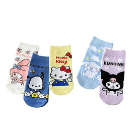 5 Pair Sanrio Hello Kitty Socks Anime Socks Harajuku Ship Socks Five Pairs Of Cartoon Cute Female Printed Cotton Socks Wholesale