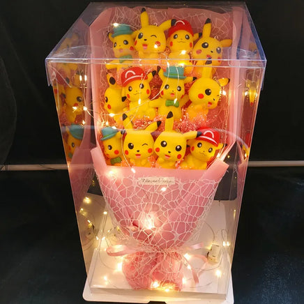 Pokemon Bouquet Pvc Doll Soap Flower Bouquet Kids Graduation Valentine's Day Gift 1