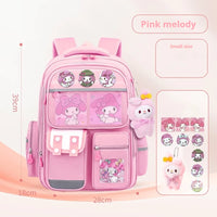 Cinnamoroll Large-Capacity Cartoon Children'S Backpack Kuromi My Melody Pochacco Cute Anime Children'S School Bag Set Small size C1