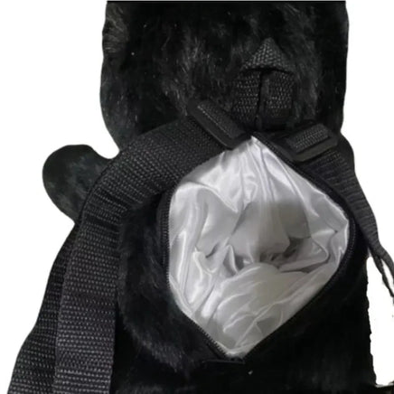 Black Cat Backpack Plush Jiji Plush Soft Stuffed Animal Cute Decor Toy Gifts