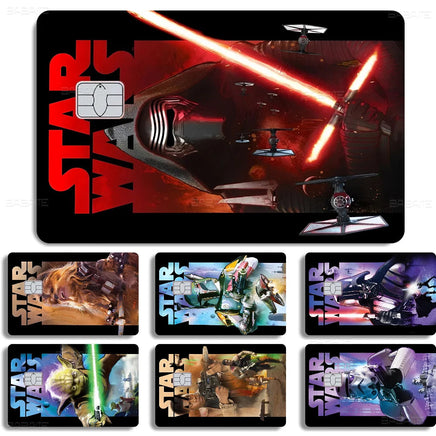 Amine S-Star-W-Wars Anime Cartoon Bear Skin Sticker Film Tape Case For Big Credit Debit Card Front Side Lusy Store