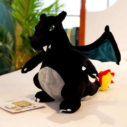 Big Size Pokemon Charizard Dragonite Anime Figures Doll Stuffed Animals Plush Gift black