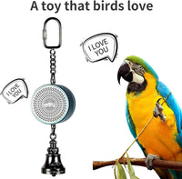 Parrot Toys to Teaching Training Bird Talking Coach Interactive Recording Playback Retell Electronic Voice Chewing Tearing Bell Blue CHINA