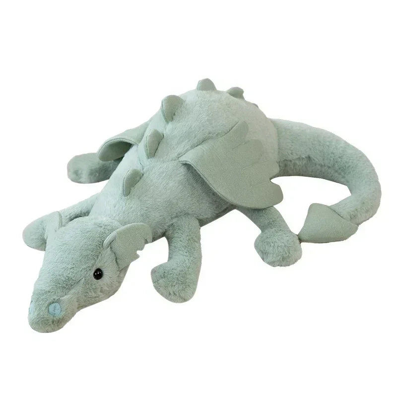 Lusy Store LLC Dragon Plush Toys Stuffed Dinosaur Flying Wings White Pink Green Blue Dragons Birthday Gift for Boy Plush