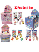 Eraser Rubber 32pcs Kawaii Students Stationery Kuromi Hello Kitty 3D Eraser Clean Tools Gifts