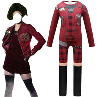 New Halloween Costumes for Kids Zombies 2 Addison Cosplay Girls Eliza Outfits Party Bodysuit Jumpsuits Children Carnival Clothes 4544