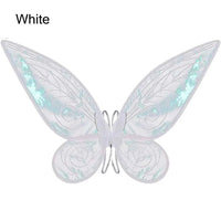 Halloween Costumes for Girls Butterfly Fairy Wings for Cosplay Costumes Sparkle Fairy Princess Wings Party Favor Accessories white
