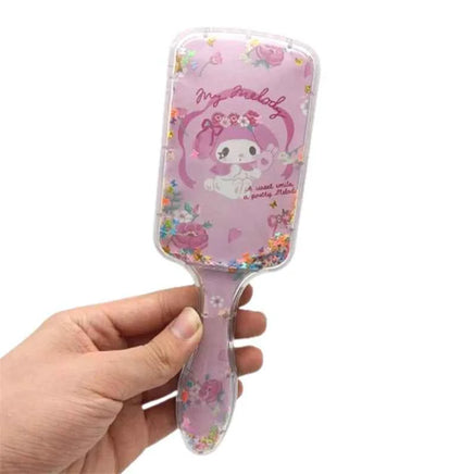 Cartoon Sanrio Air Cushion Comb Kuromi Cinnamoroll MyMelody Anime Girl Kawaii Comb Cartoon Square Massage Comb Accessories style 3