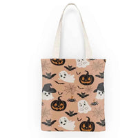 Kawaii Sanrio Halloween Hello Kittys Shoulder Bags Cartoon Anime Kuromi Girl Canvas Shoulder Bag Shopping BagNo zipper F
