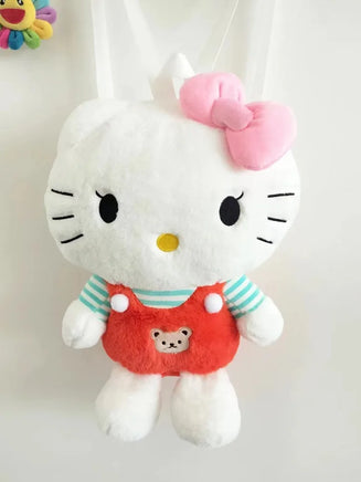 24 Styles Sanrio Plush Doll Kawaii Cinnamorol Plush Stuffed Backpack Girl's Cartoon Bag Gift Bag Girlfriend Child Birthday Gift 13 33X27X10cm