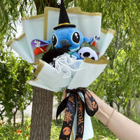 My Melody Kuromi Stuffed Animals Plush Toy With Roses Creative Bouquets Christmas Halloween Gifts 14