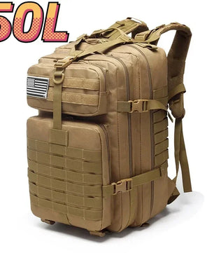30L/50L 1000D Nylon Waterproof Trekking and Fishing Backpack