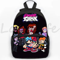 Fnf Game Friday Night Funkin Backpack for Boys Girls 3D Anime School Backpacks Children Bookbag 16 Inch Travel 16