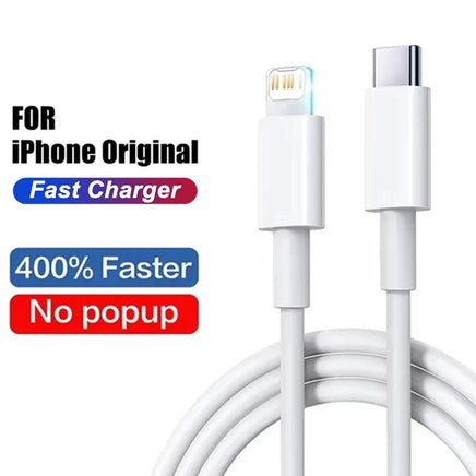 35W PD Original Fast Charging USB Cable for iPhone 14 8 7 Plus 13 12 11 Pro XS Max XR X USB C Rapid Charger Cable 1m 1.5m 2m 3m Lusy Store