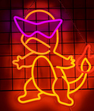 Lusy Store LLC Firedragon Neon Sign for Game Room Man Cave Bar Kids Bedroom Wall Decor USB Powered Gift For Kids Neon Sign
