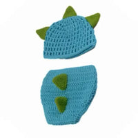Newborn Photography Props Costume Hat Cape Set Crochet Knit Clothes Studio Photography Accessories Halloween Costumes 8