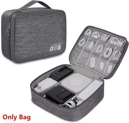 Cable Storage Bag Waterproof Digital Electronic Organizer Portable USB Data Line Charger Plug Storage Bag Travel Cable Organizer Lusy Store